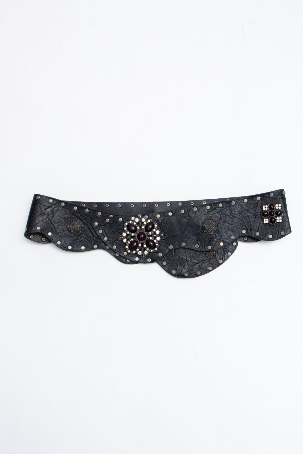 #66 Leather Diamanté Belt | Brat