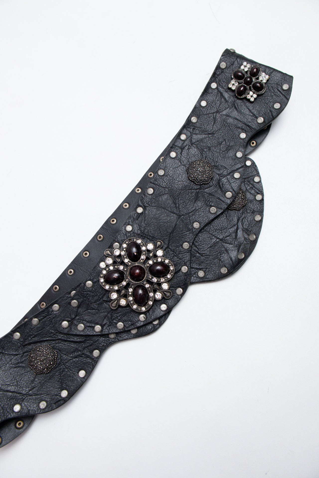 #66 Leather Diamanté Belt | Brat