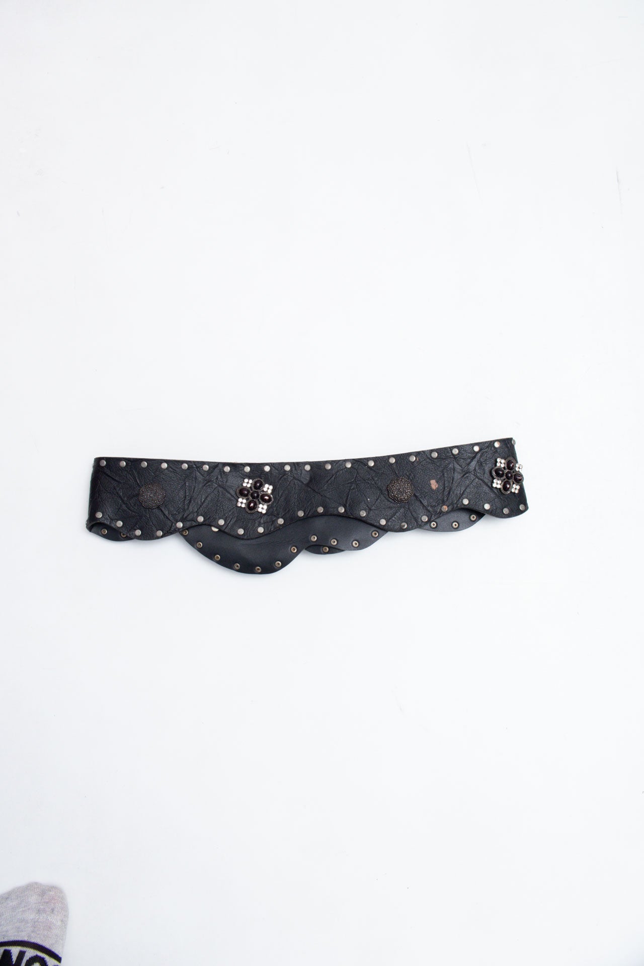 #66 Leather Diamanté Belt | Brat