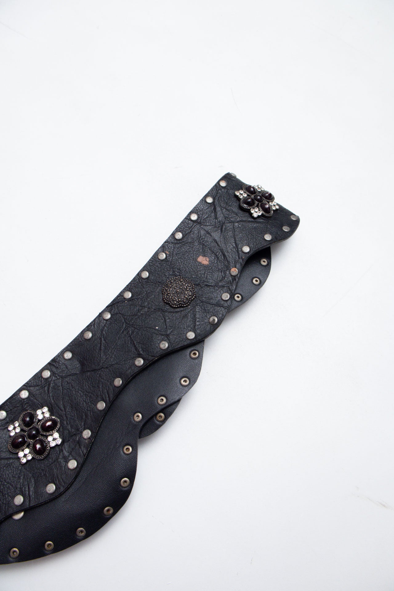 #66 Leather Diamanté Belt | Brat