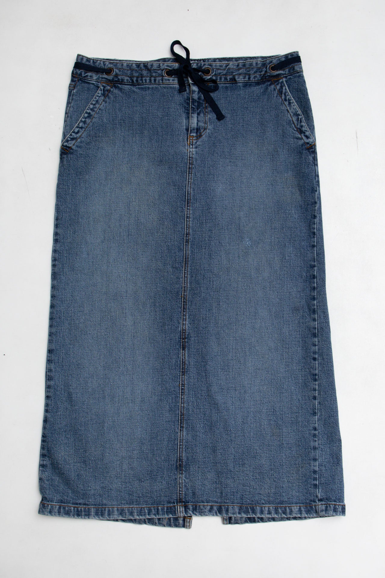 #72 Old Navy Drawstring Denim Maxi | C.147 | Size 12