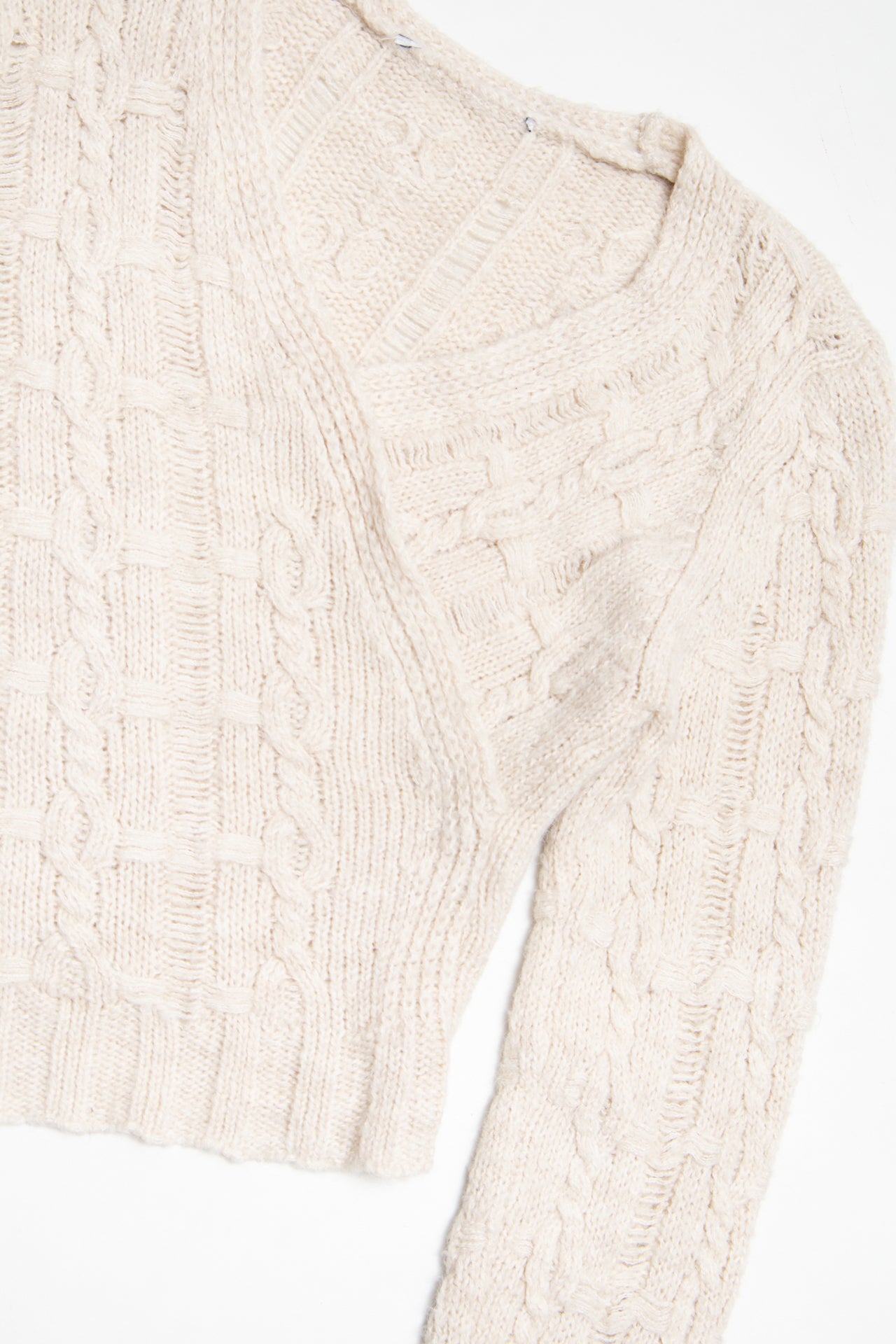 #132 cream knit jumper | c. 161 | size 10