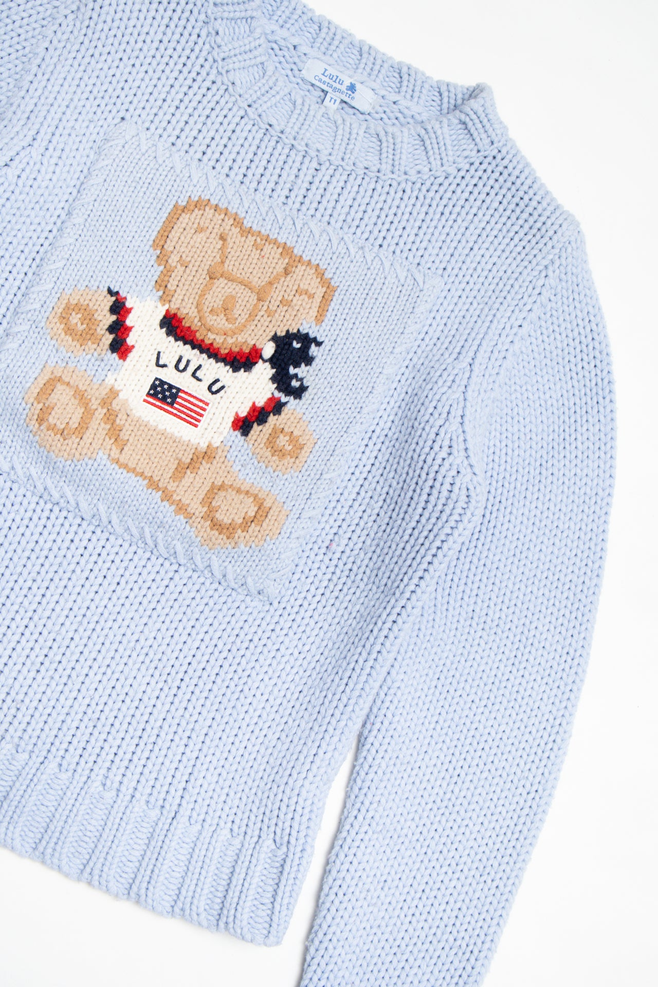 #133 Lulu Castagnette baby blue jumper | c. 161 | size 8