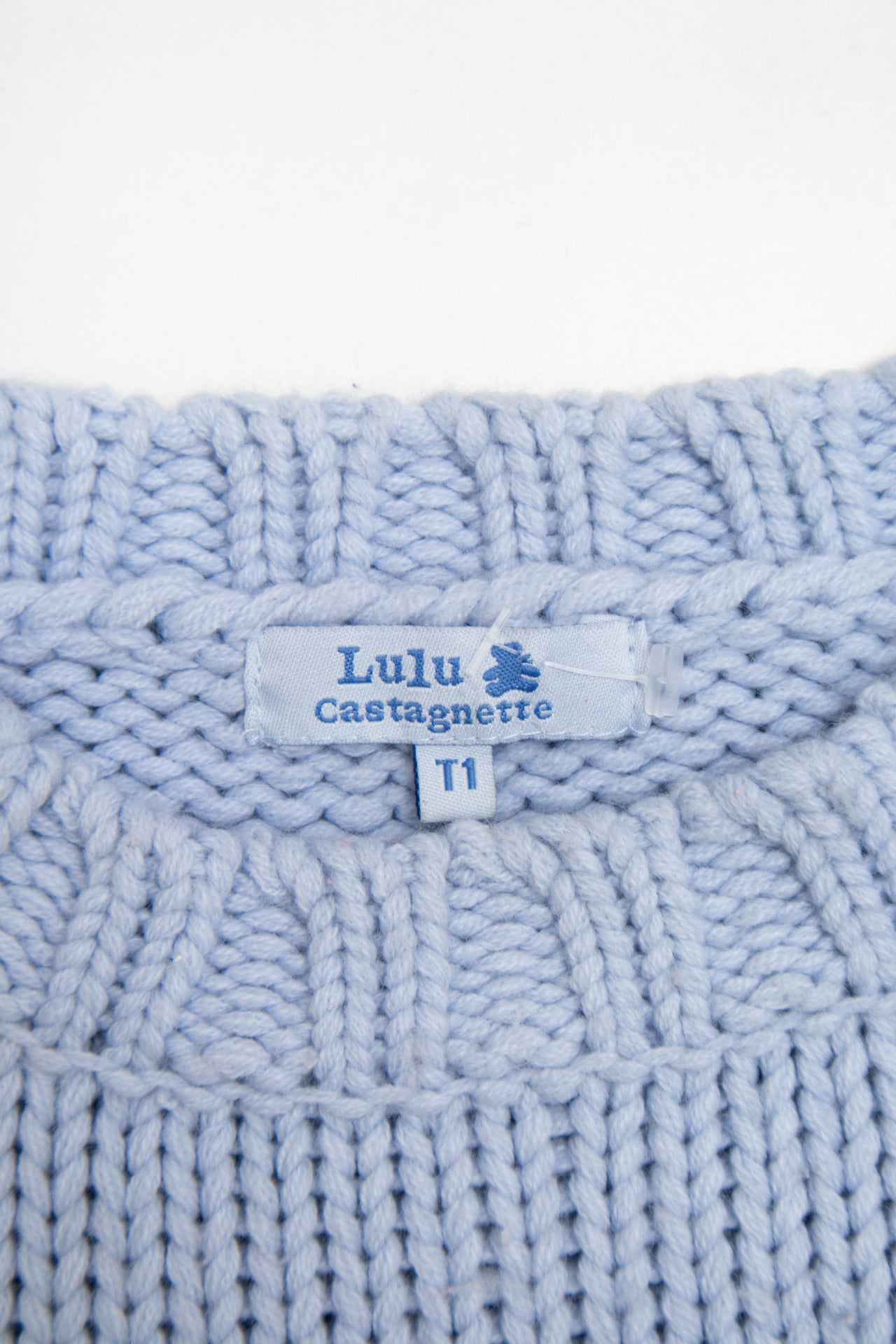 #133 Lulu Castagnette baby blue jumper | c. 161 | size 8