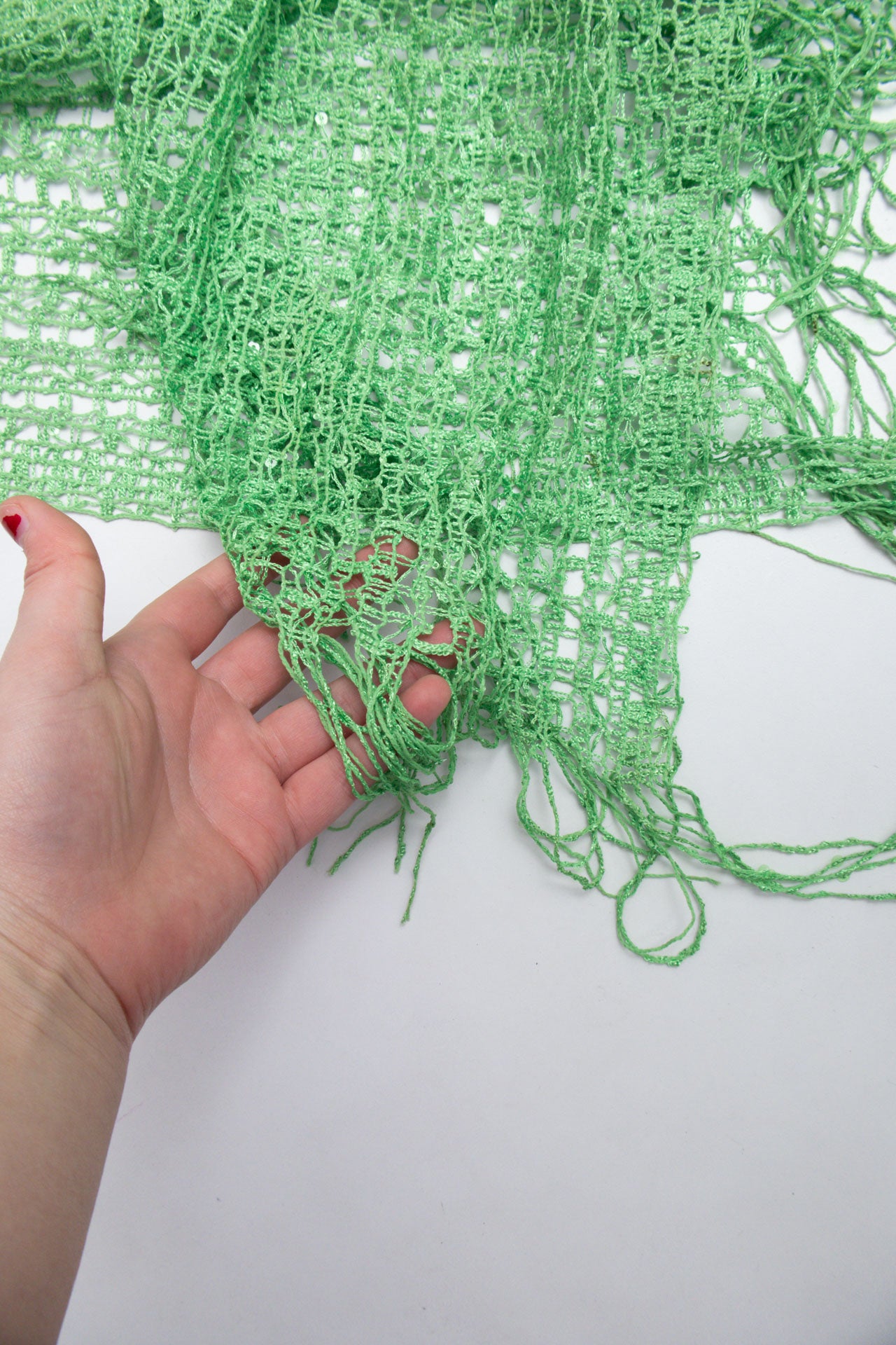 #77 Green Sequin Scarf | Brat