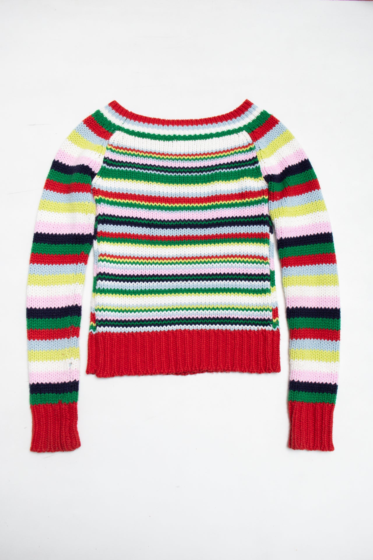 #134 striped fitted jumper boat neck | c. 161 | size 8