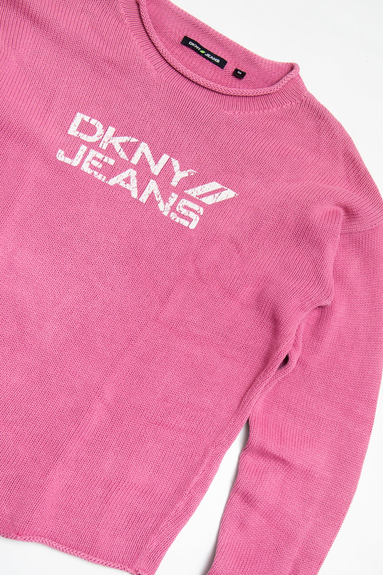 #140 DKNY pink cotton jumper | c. 161 | size 10