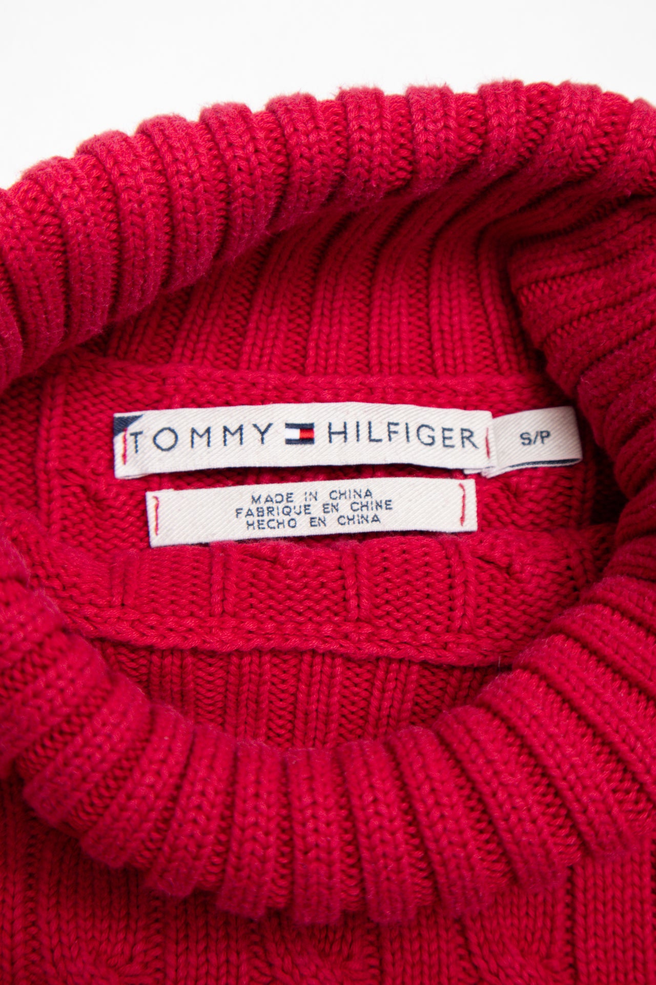 #142 Tommy Hilfiger magenta cotton jumper | c. 161 | size 8
