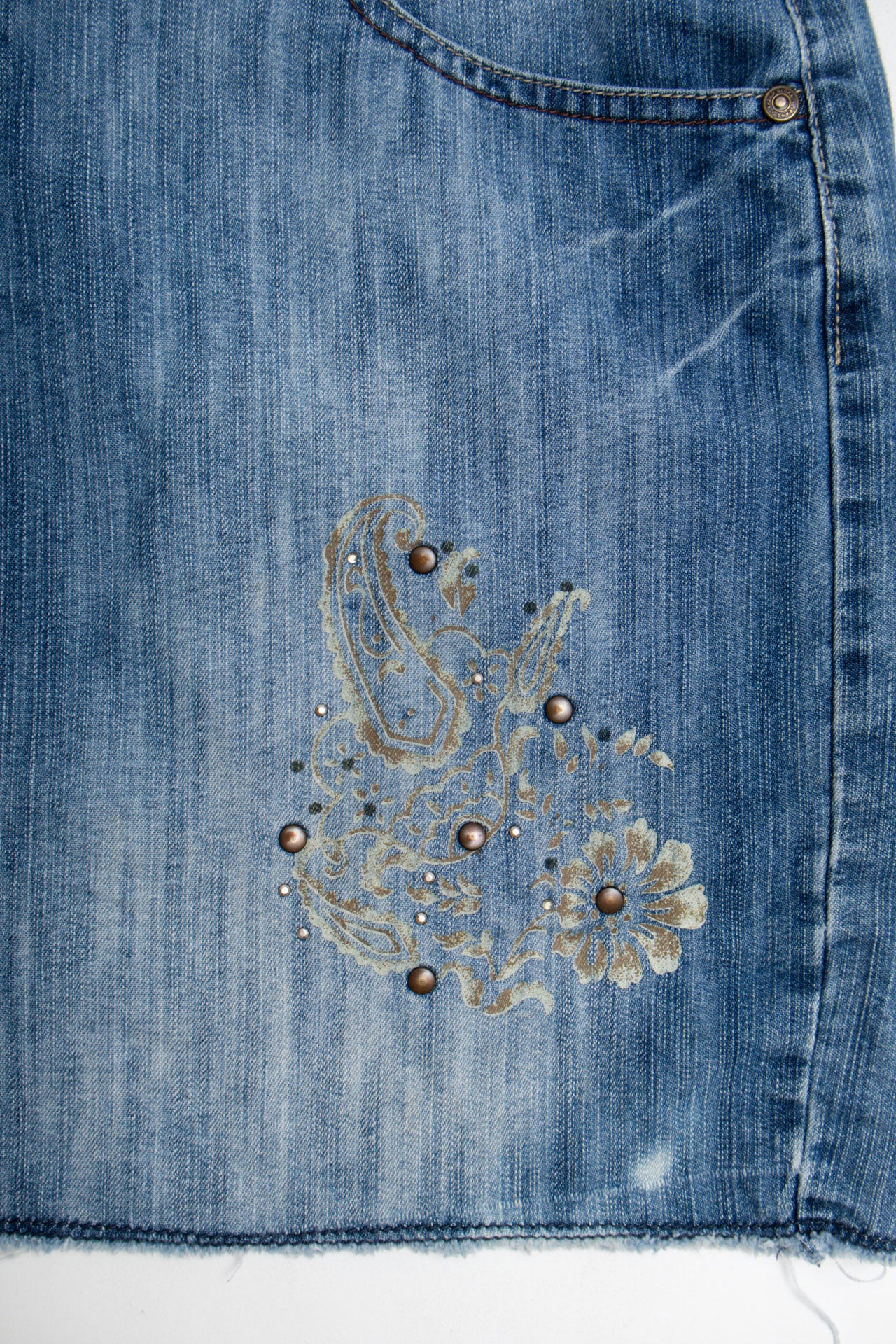 #80 Y2K Detail Denim Mini | C.147 | Size 16