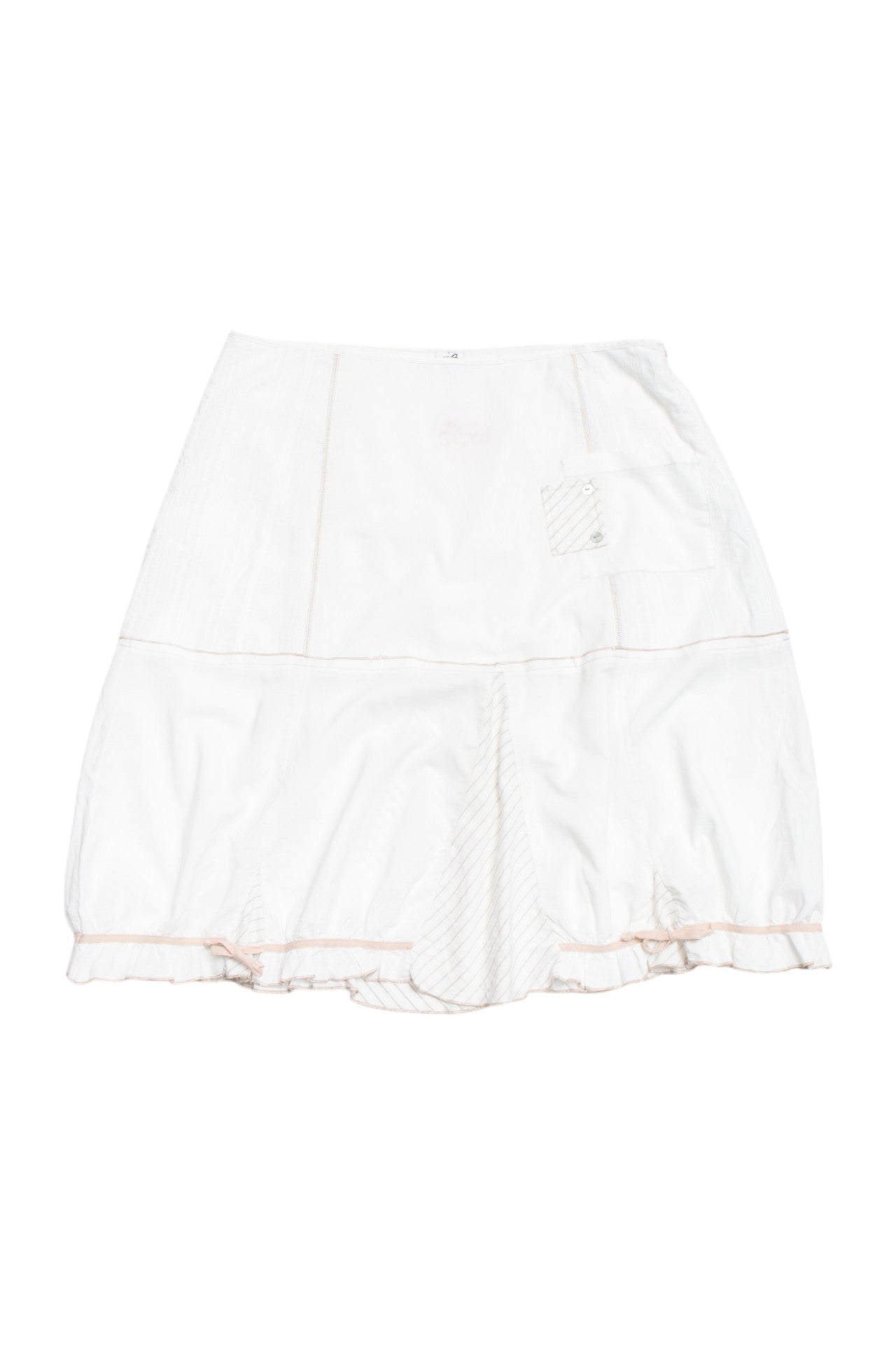 #145 Jacqueline Riu cotton blend midi skirt | c. 161 | size 10