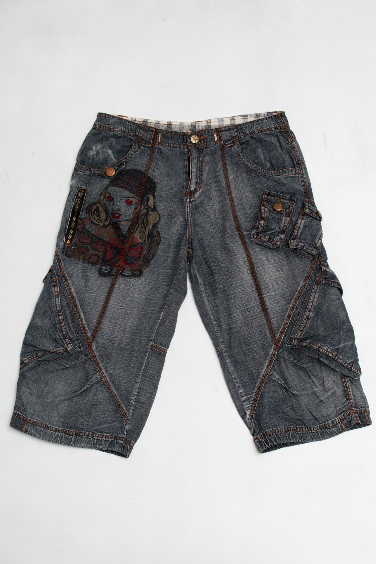 #84 Printed Jorts | C.147 | Size 8