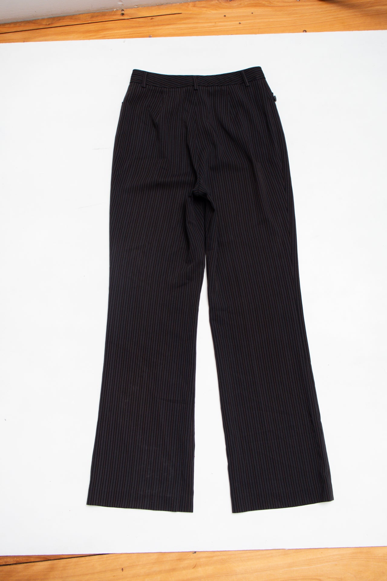 #152 Hengdi pinstriped high waisted office pants | c. 161 | size 4/6