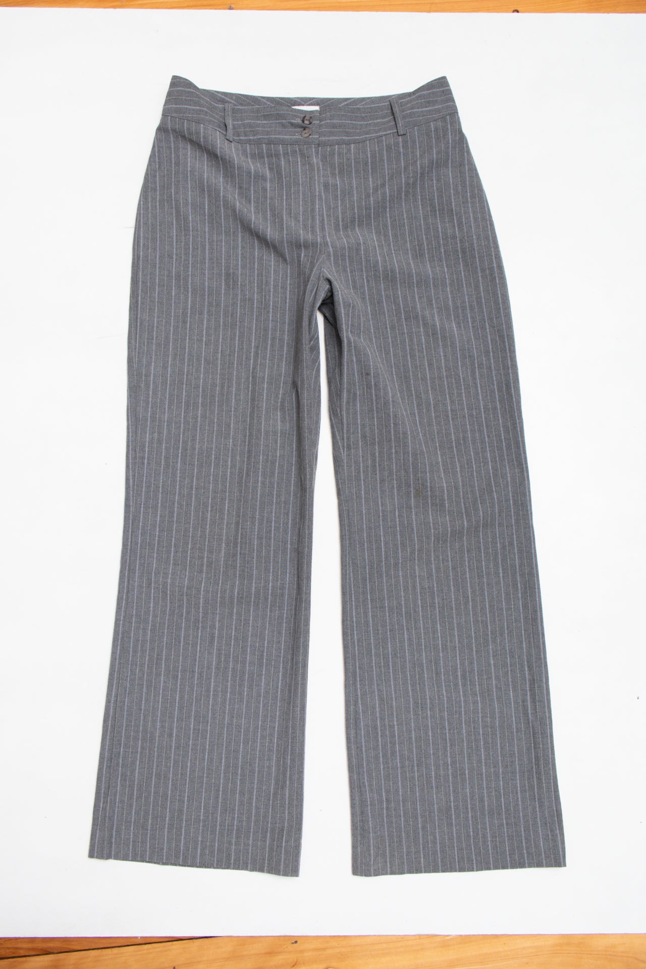 #155 Chico's pinstripe office pants | c. 161 | size 8