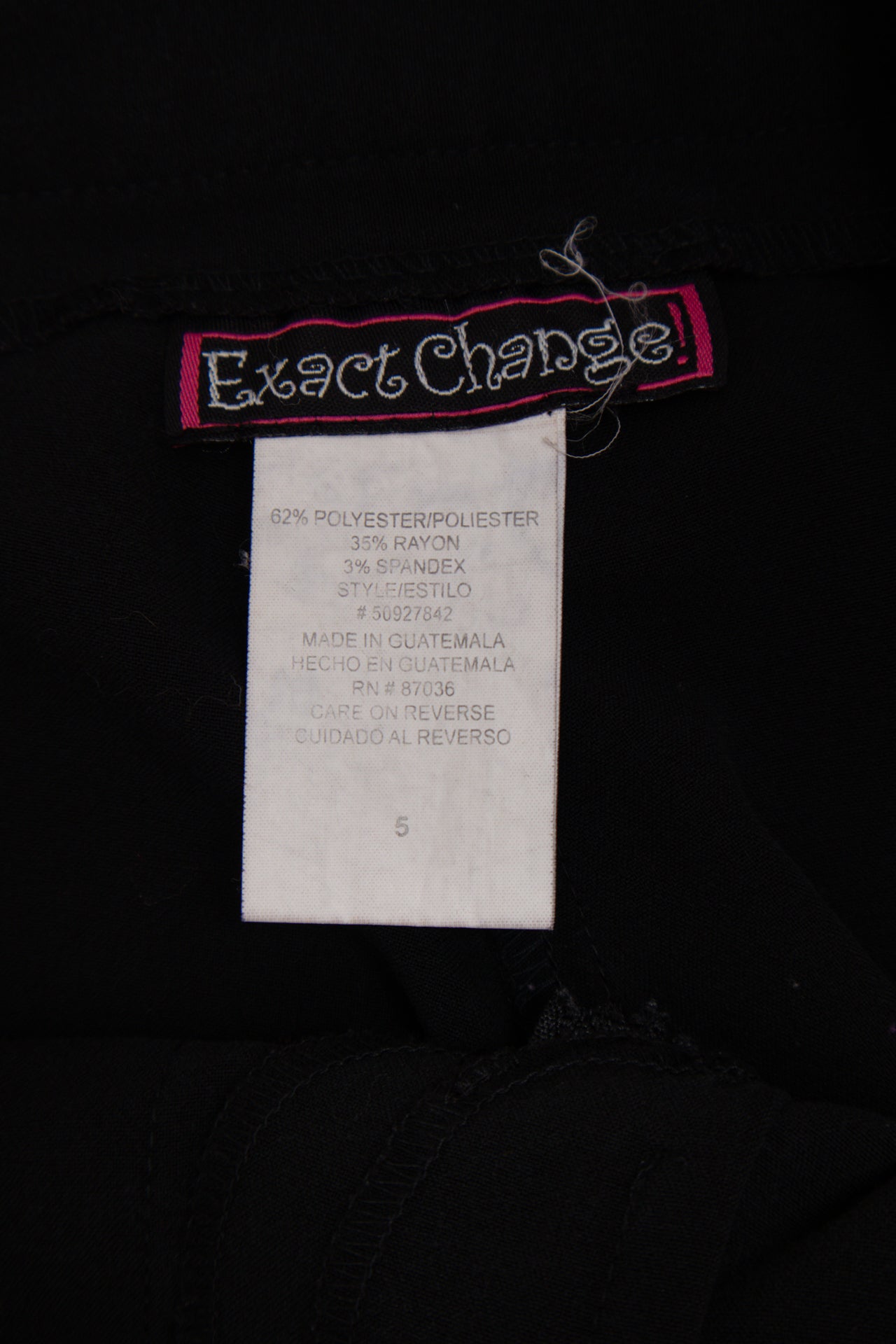 #156 Exact Change black office pants | c. 161 | size 8