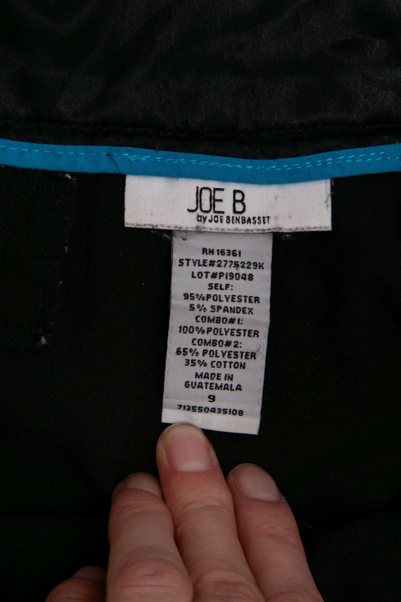 #170 Joe B black office pants | c. 161 | size 10