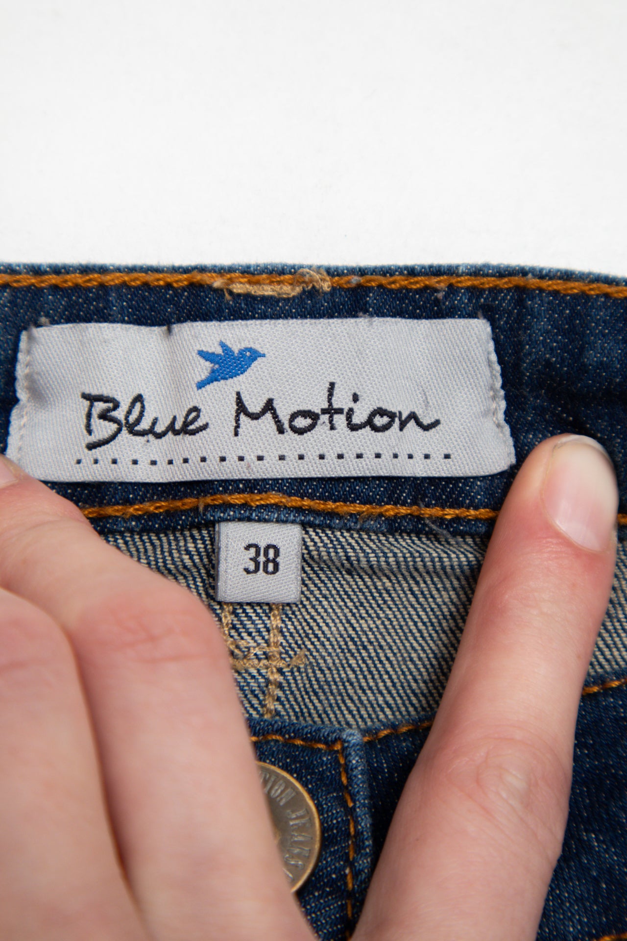 #176 Blue Motion studded shorts | c. 161 | size 8