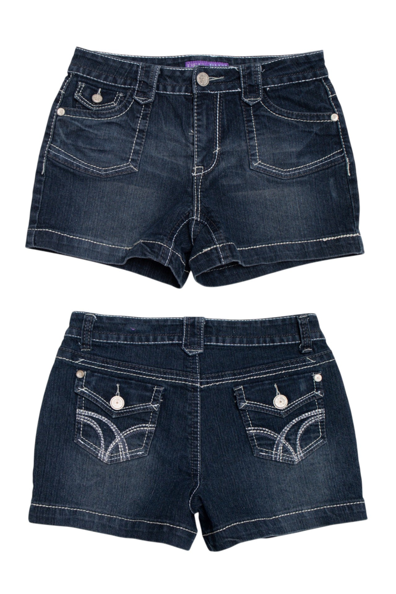 #183 Deja Bleu dark wash shorts | c. 161 | size 6/8