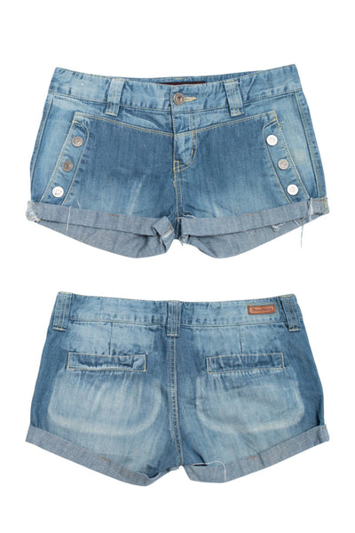 #184 Bang Bang denim mini shorts | c. 161 | size 8