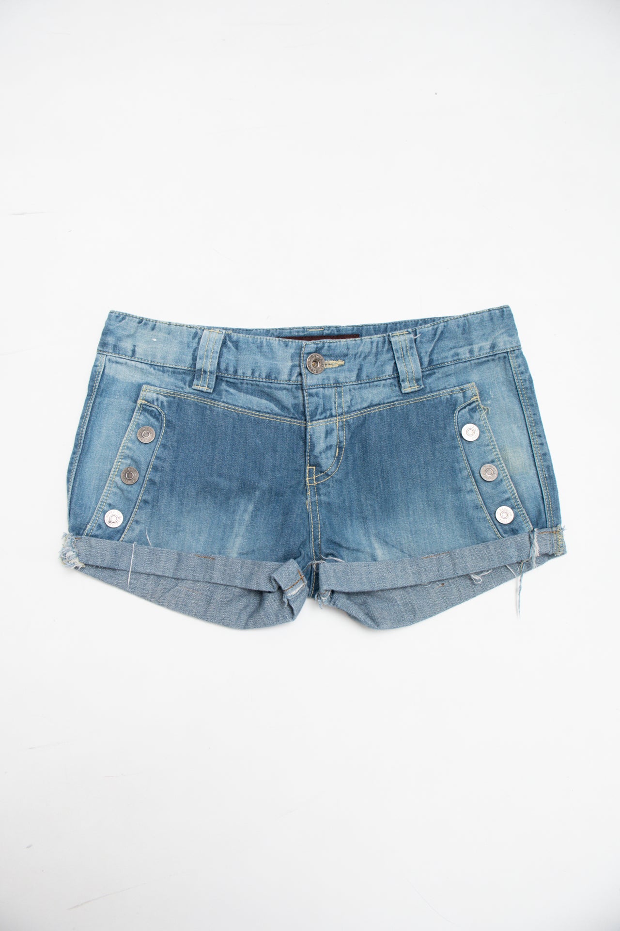 #184 Bang Bang denim mini shorts | c. 161 | size 8