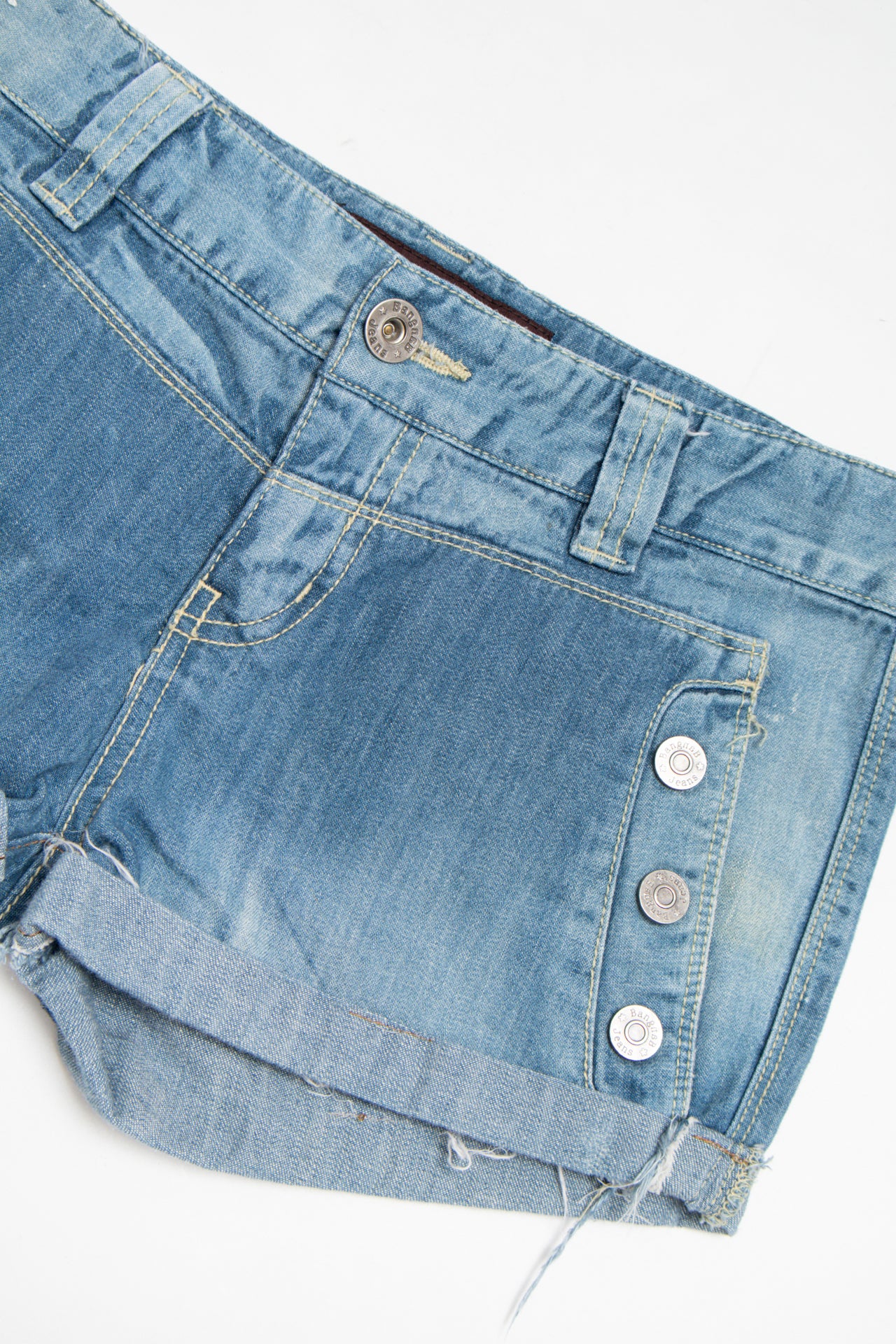 #184 Bang Bang denim mini shorts | c. 161 | size 8
