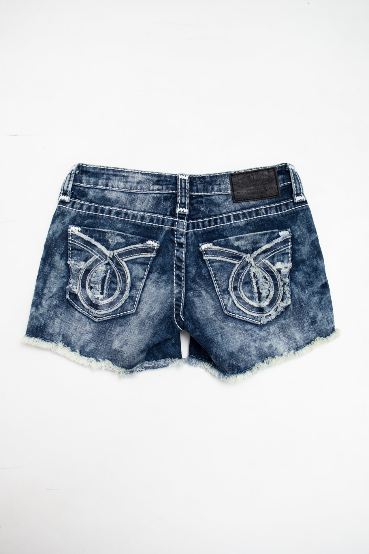 #186 Big Star acid wash denim wash shorts | c. 161 | size 6