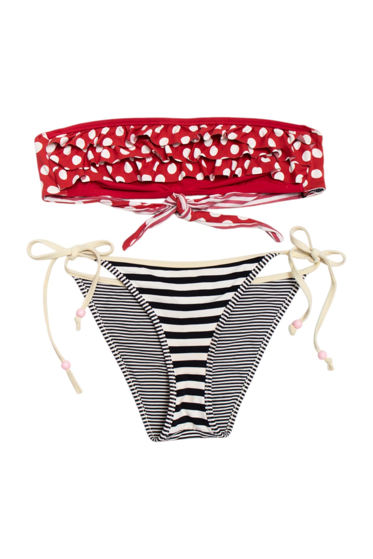 #199 Baby Angel mismatch print bikini set | c. 161 | size 8