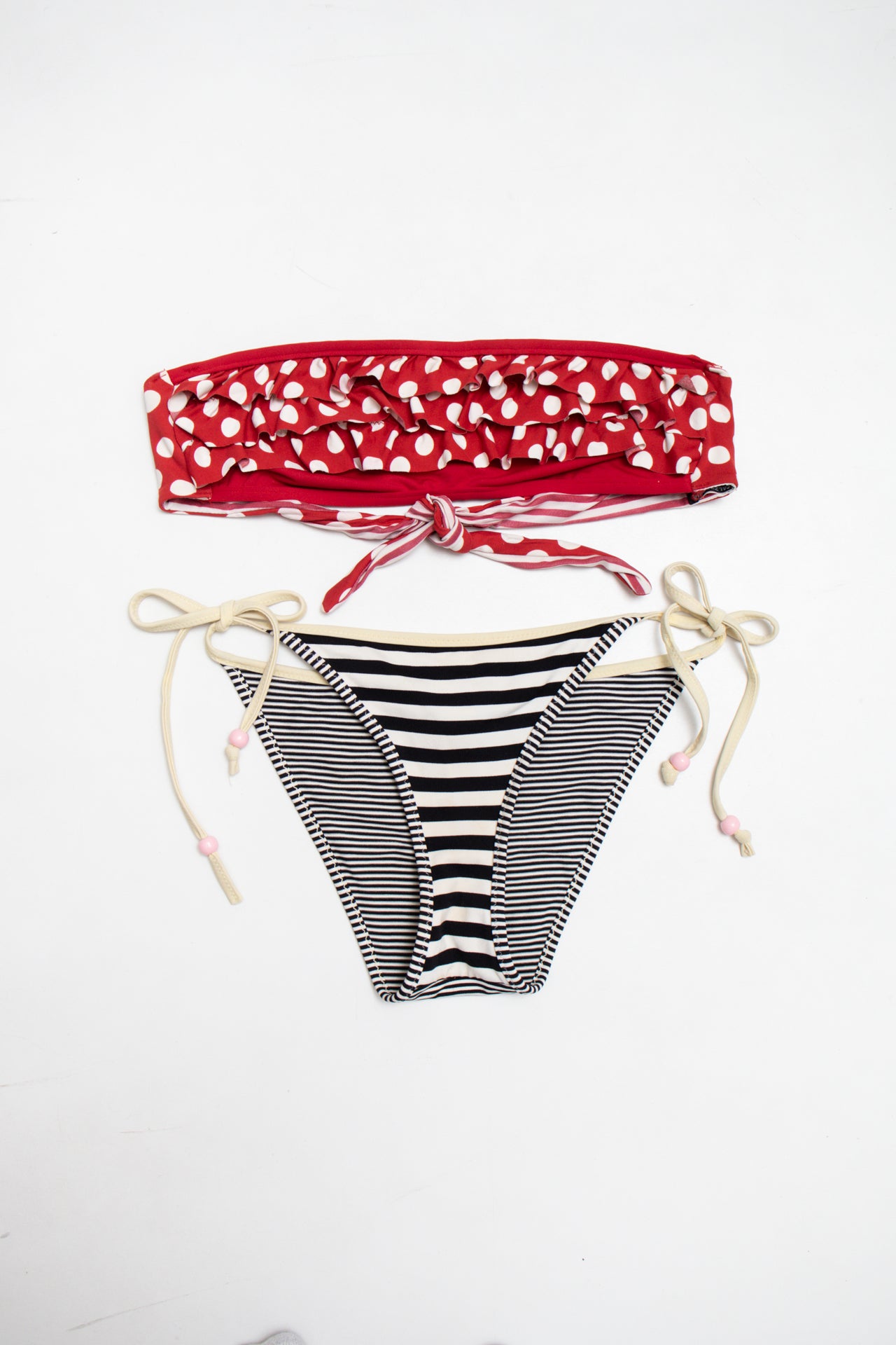 #199 Baby Angel mismatch print bikini set | c. 161 | size 8