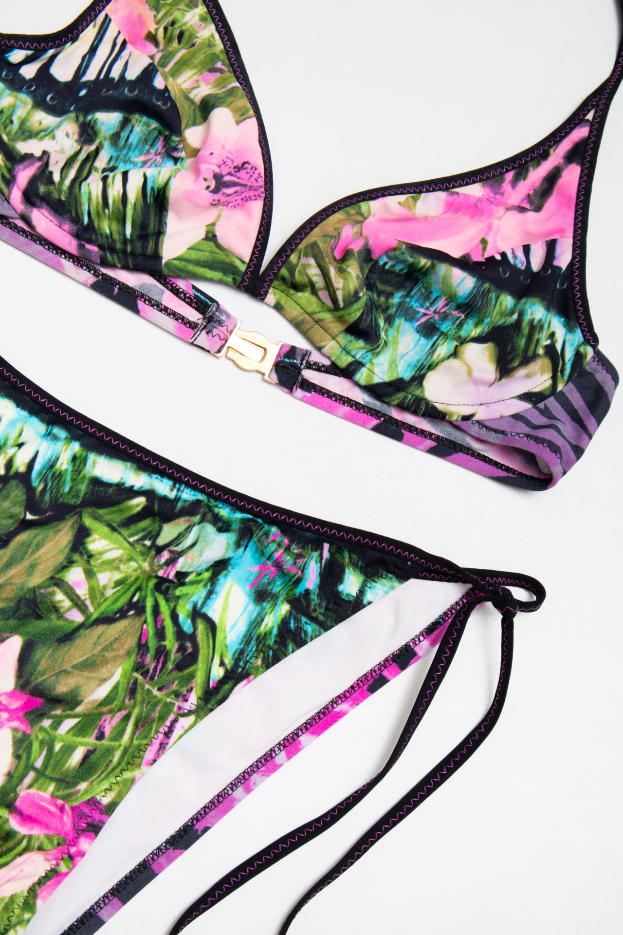 #203 Amarea tropical print bikini set | c. 161 | size 10