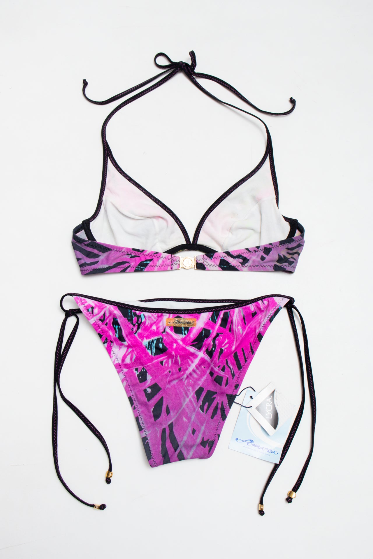#203 Amarea tropical print bikini set | c. 161 | size 10