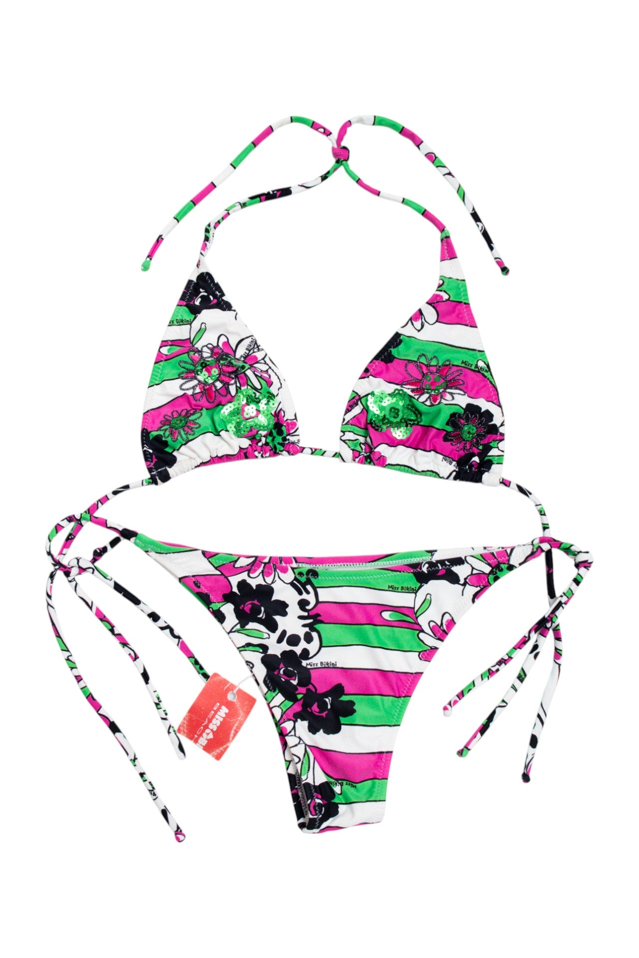 #209 Miss B sequinned bikini set | c. 161 | size 10/12