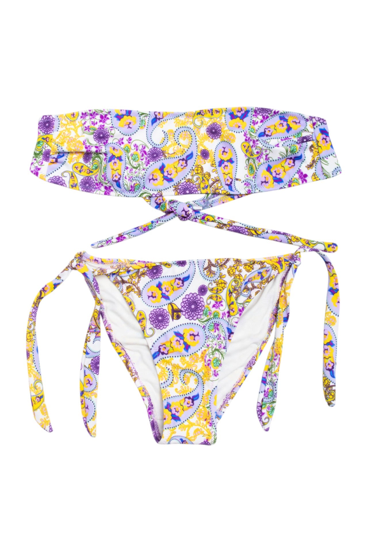 #212 floral bikini set with matching wrap skirt | c. 161 | size 10