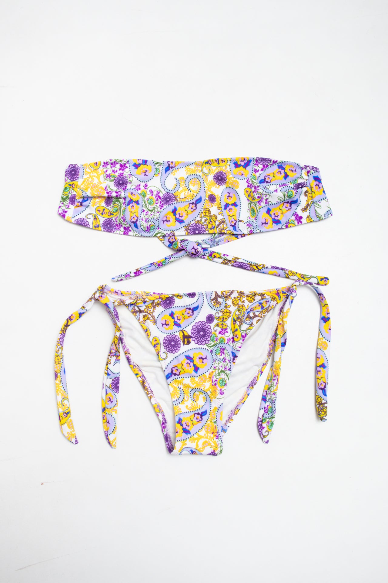 #212 floral bikini set with matching wrap skirt | c. 161 | size 10