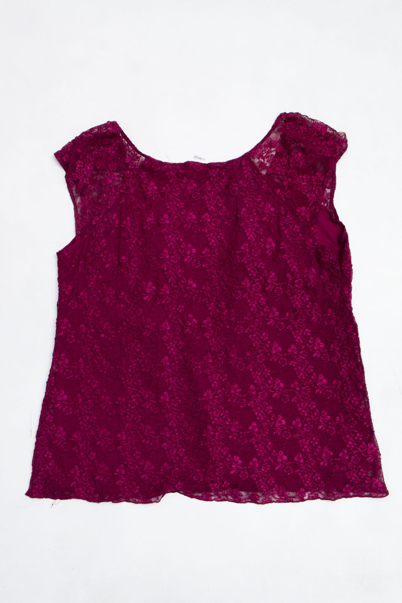 #35 Purple Lacey Milkmaid Top | Mason's Picks | Size 18/20