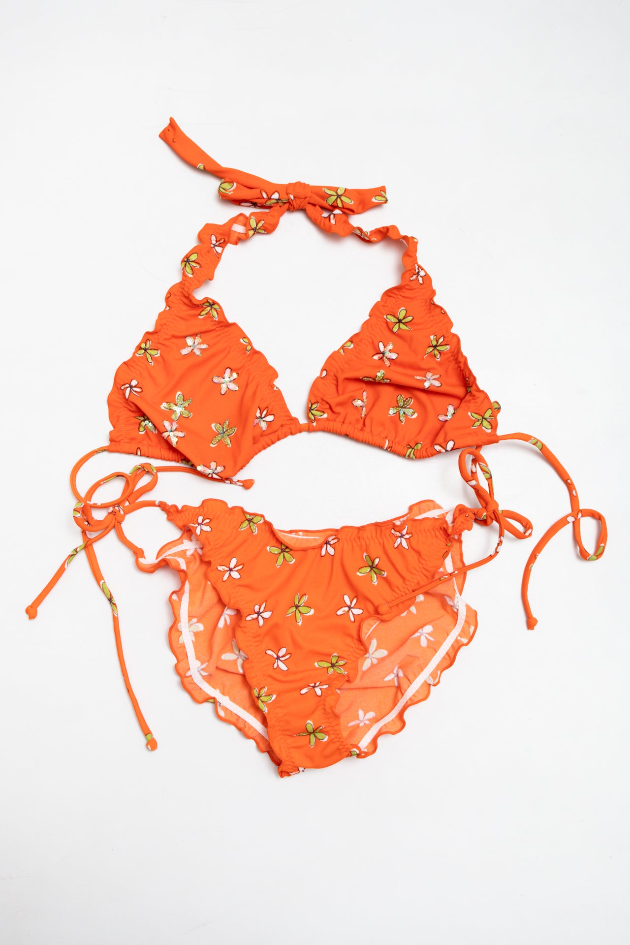 #218 Golden Lady sequinned bikini set | c. 161 | size 12/14