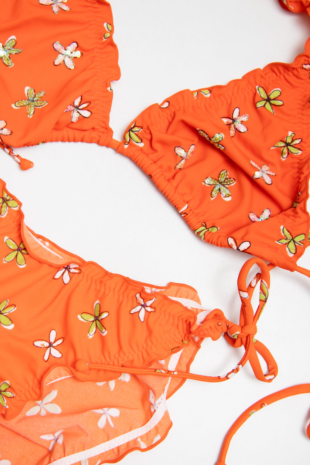 #218 Golden Lady sequinned bikini set | c. 161 | size 12/14