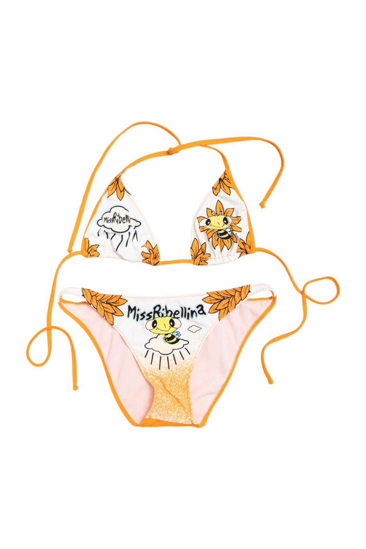 #219 Miss Rebellina glittered bee bikini set | c. 161 | size 8