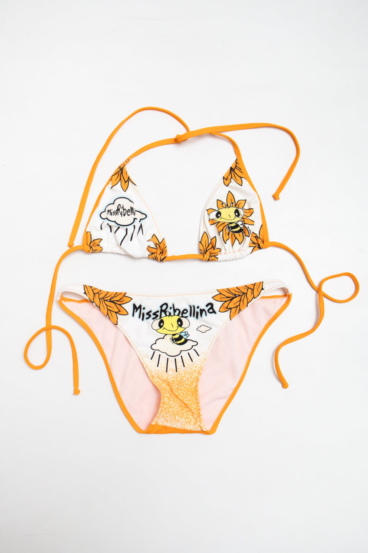 #219 Miss Rebellina glittered bee bikini set | c. 161 | size 8