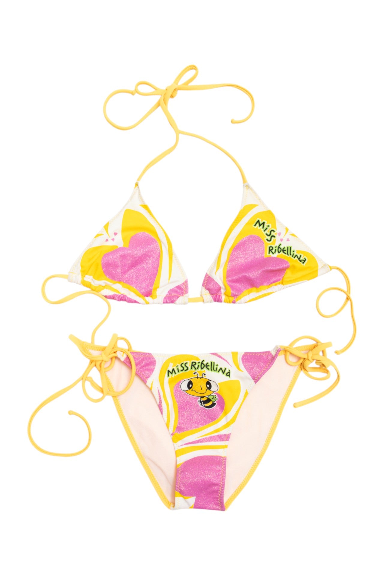 #220 Miss Rebellina glittered heart bikini set | c. 161 | size 10