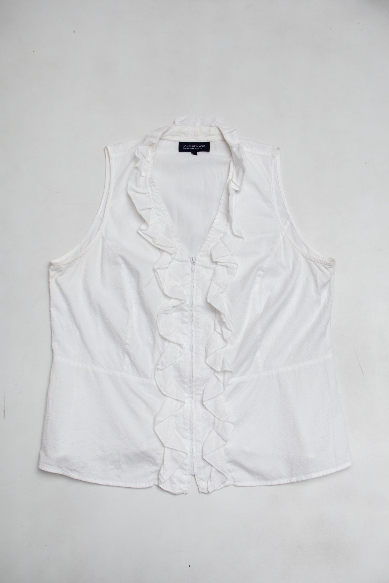 #36 Zip Up Ruffled Top | C.148 | Size 16