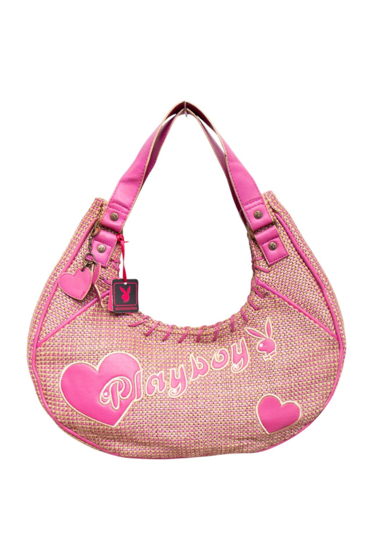 #226 Playboy weaved pink bag | c. 161