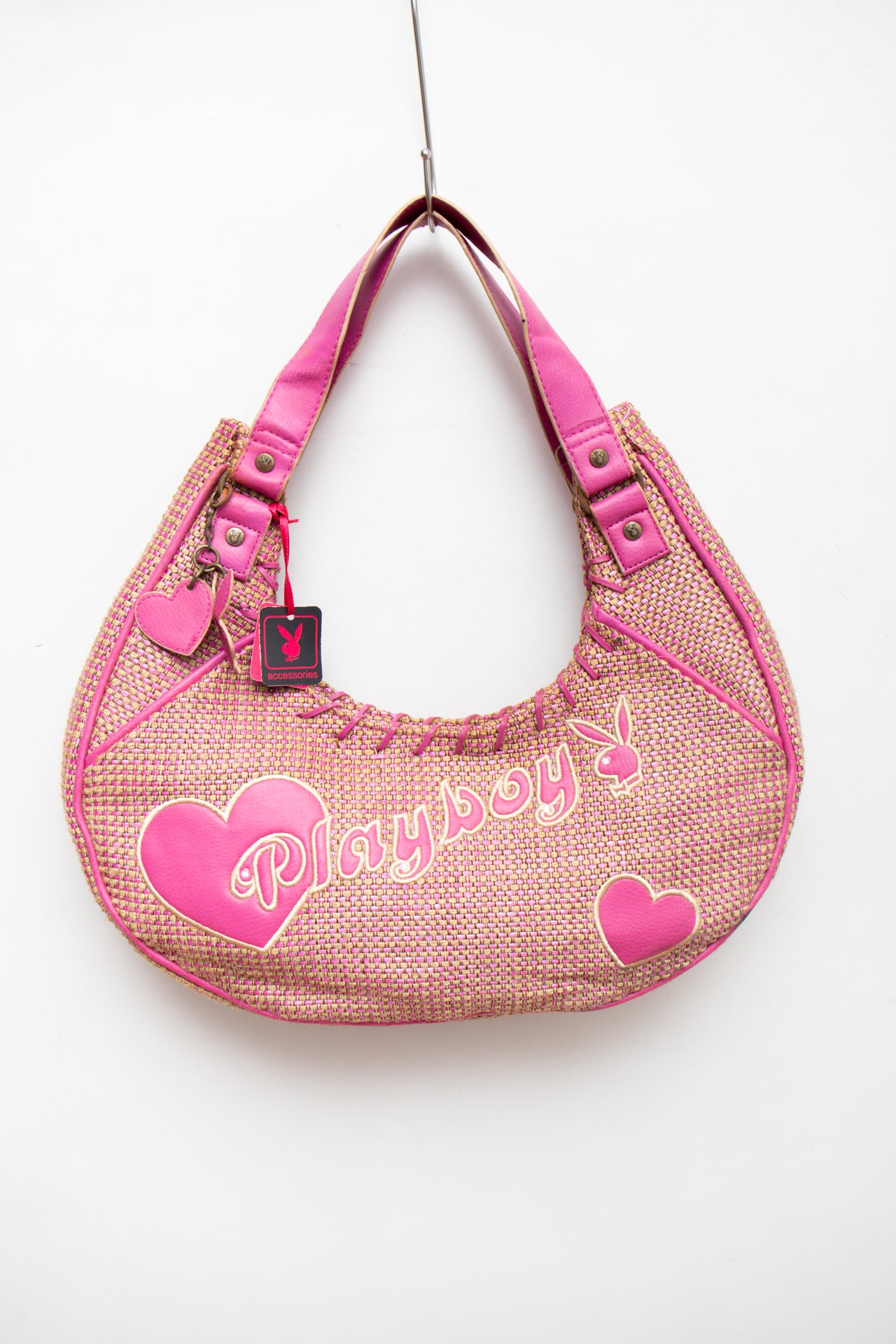 #226 Playboy weaved pink bag | c. 161