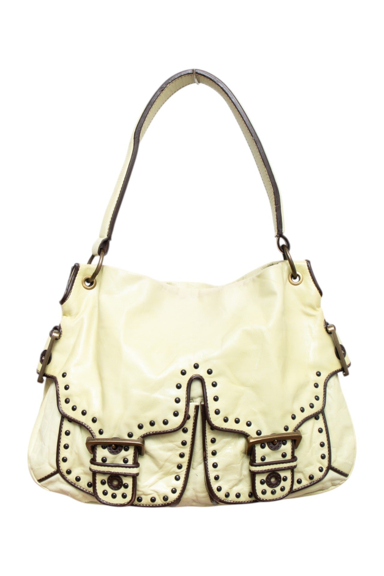 #231 Kate Landry lime green leather bag | c. 161