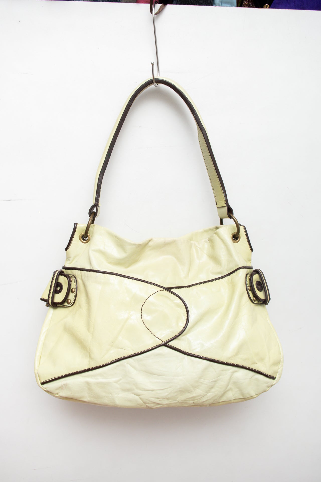#231 Kate Landry lime green leather bag | c. 161