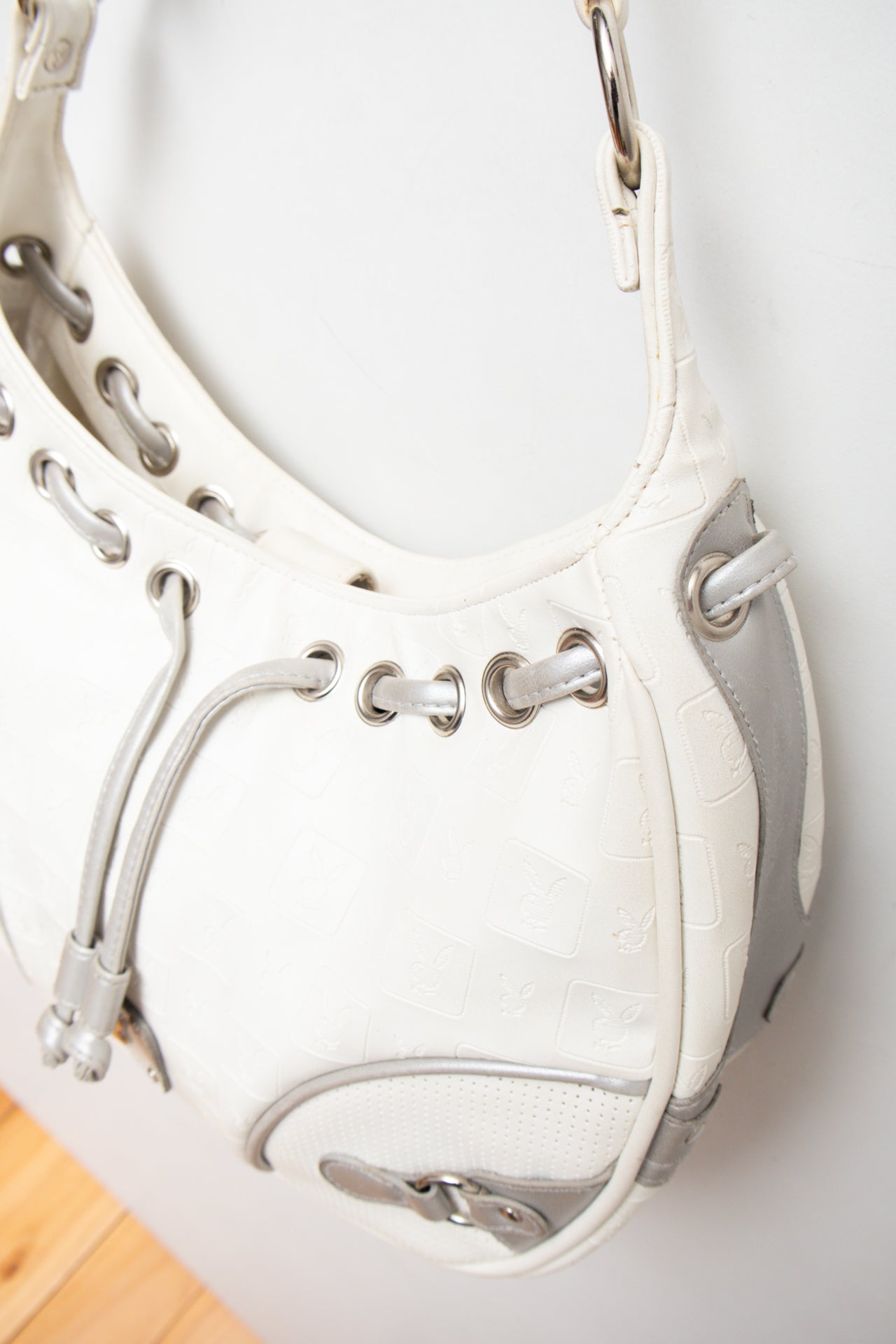 #233 Playboy white tassel bag | c. 161