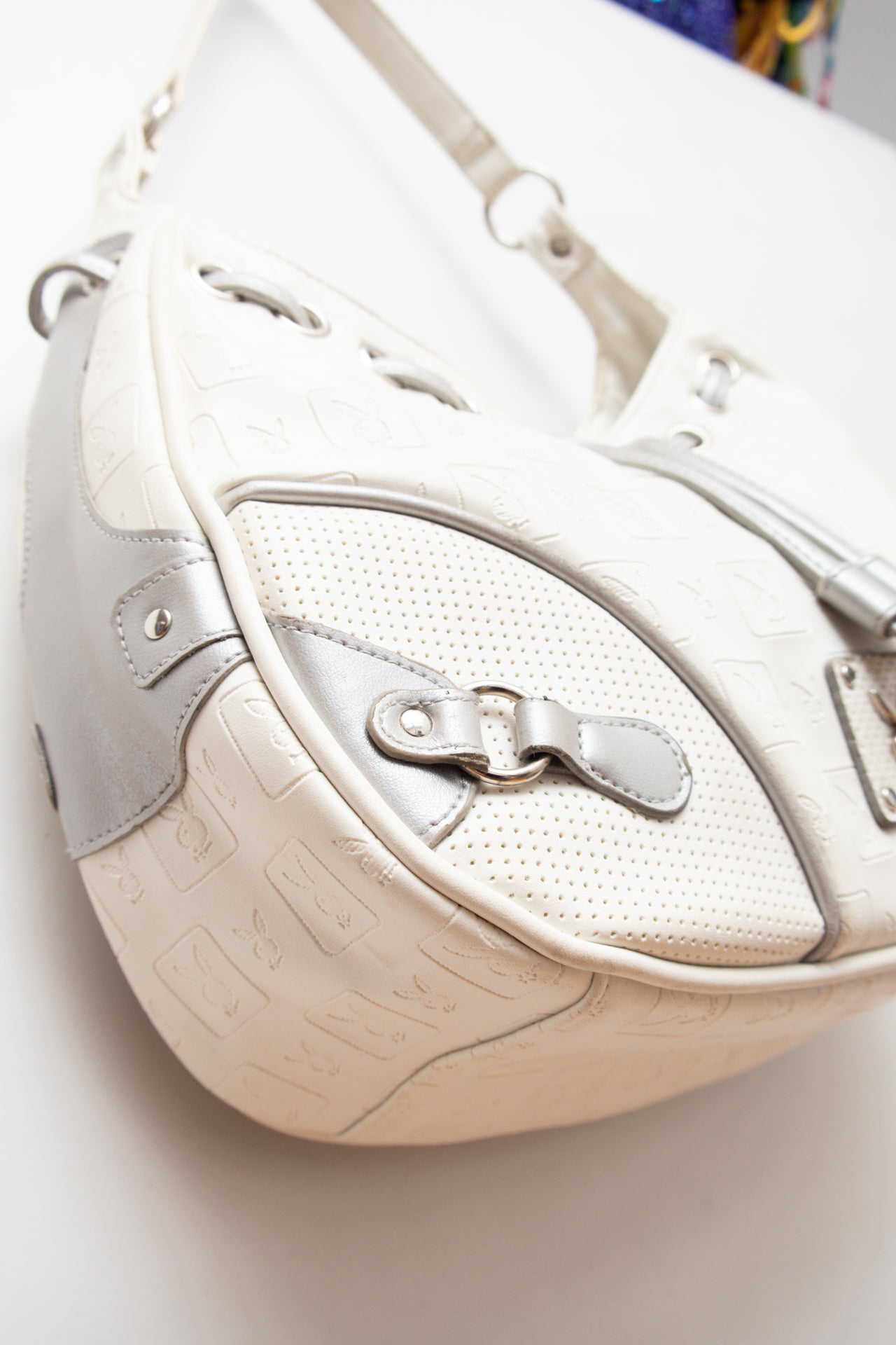 #233 Playboy white tassel bag | c. 161