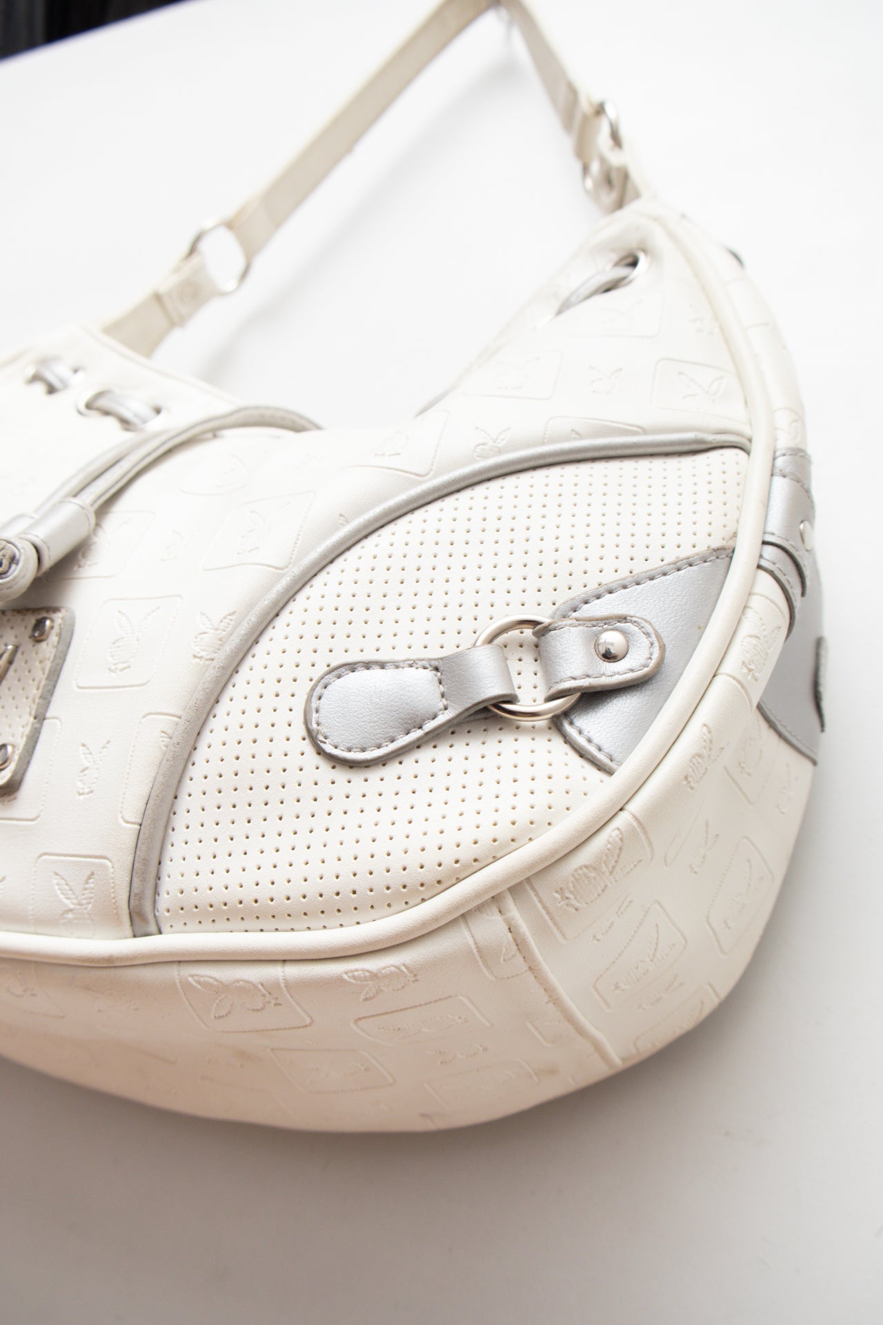 #233 Playboy white tassel bag | c. 161