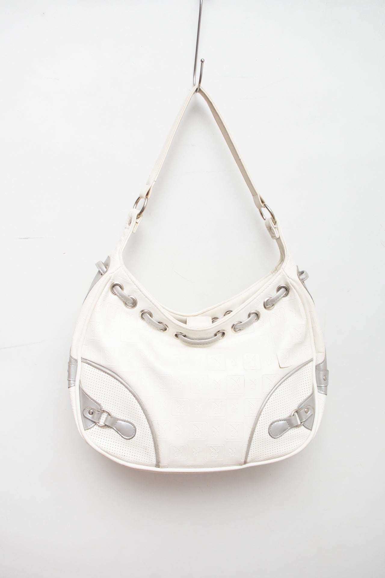 #233 Playboy white tassel bag | c. 161