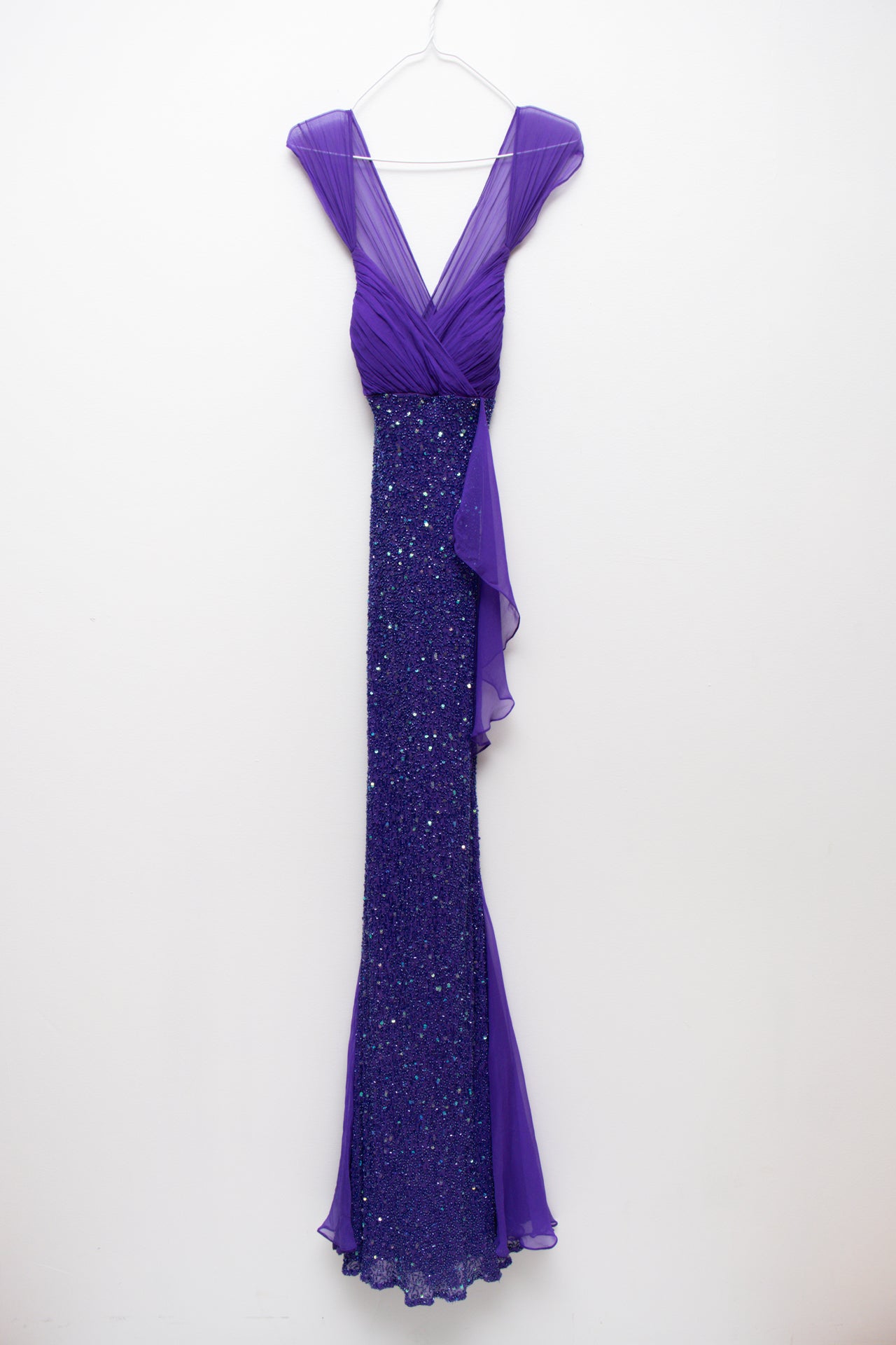 #242 Silk beaded mermaid evening dress | c. 161 | size 8