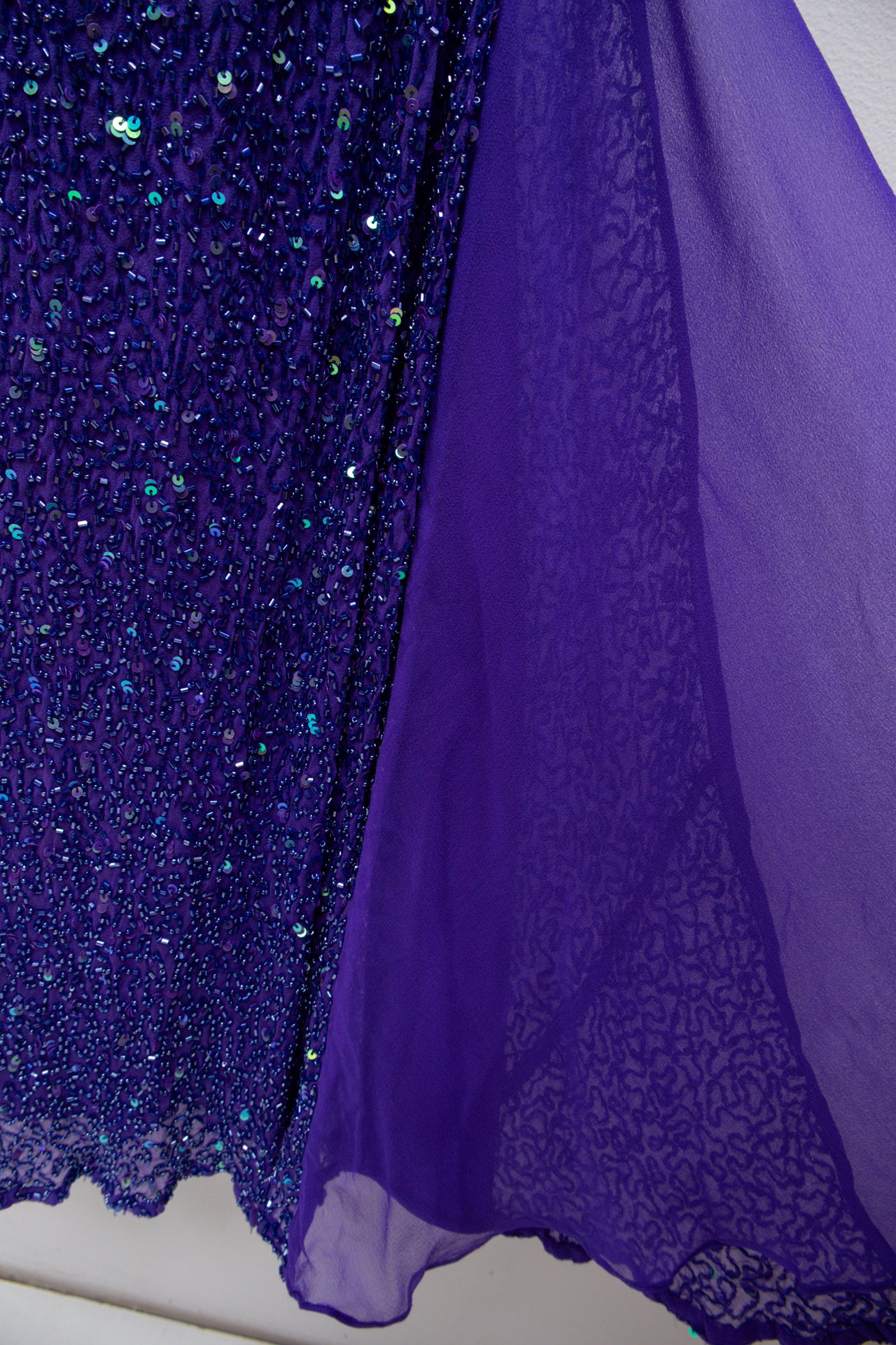#242 Silk beaded mermaid evening dress | c. 161 | size 8