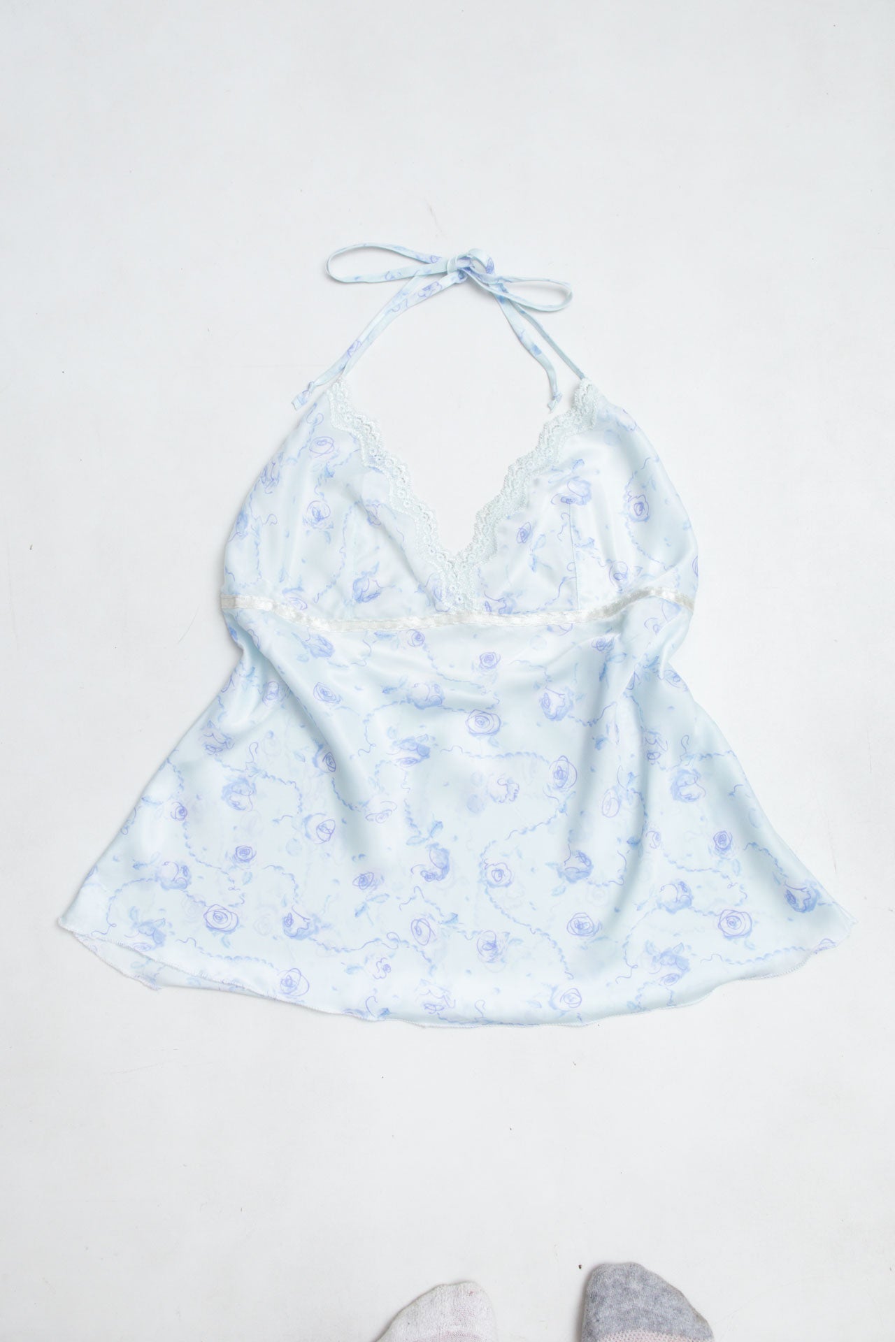 #37 Baby Blue Flowy Halter | Fast and Furious | Size 10